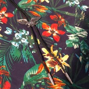 Silver Eagle Bolo Tie